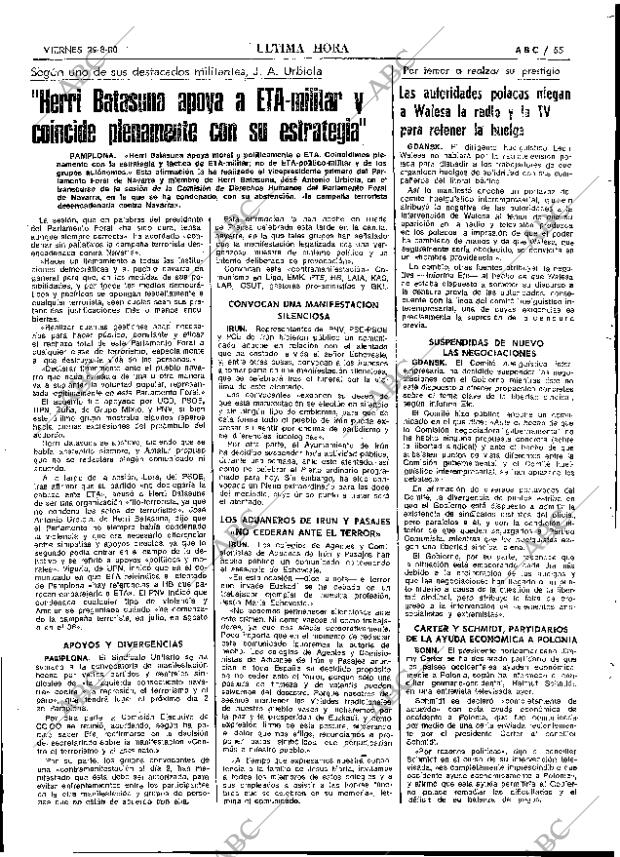 ABC MADRID 29-08-1980 página 63