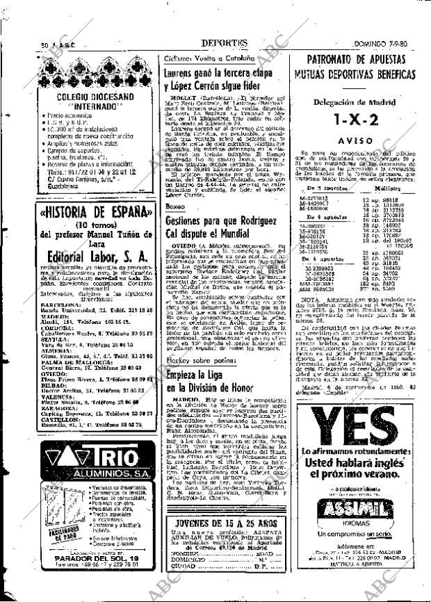 ABC MADRID 07-09-1980 página 62