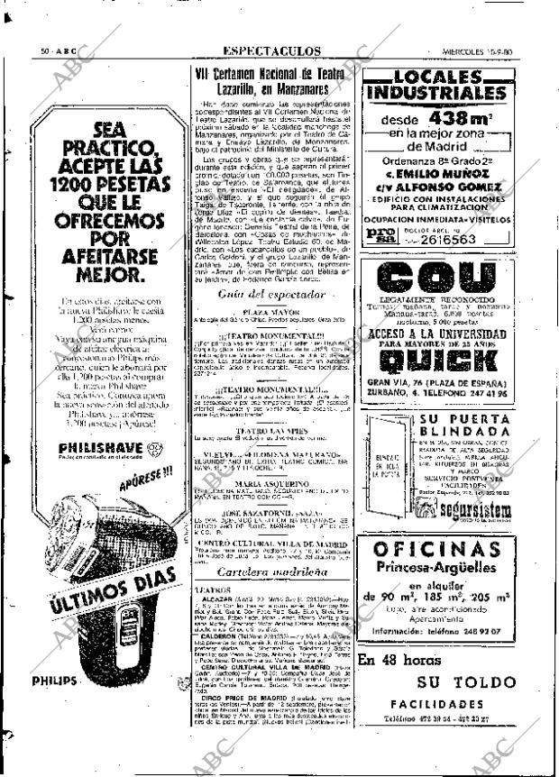 ABC MADRID 10-09-1980 página 58