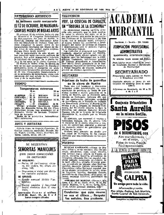 ABC SEVILLA 11-09-1980 página 45