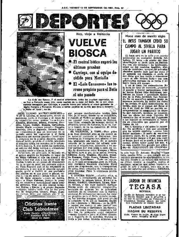ABC SEVILLA 12-09-1980 página 39