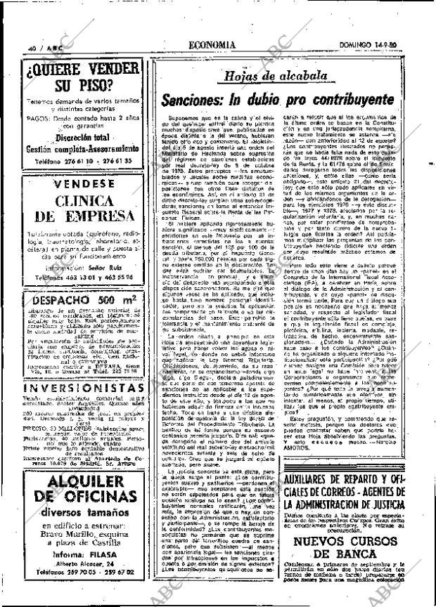 ABC MADRID 14-09-1980 página 52