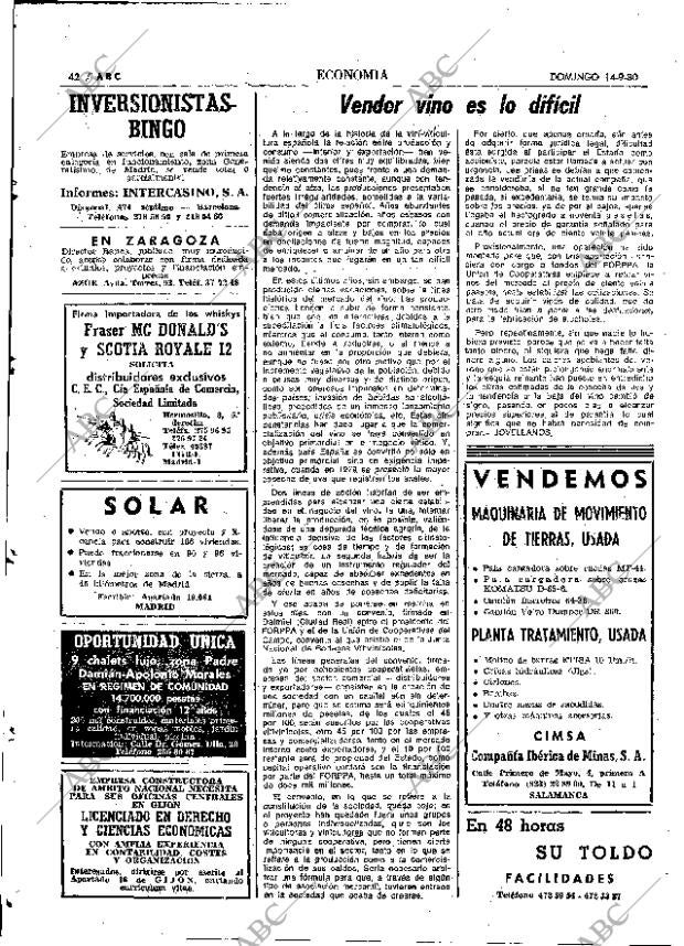 ABC MADRID 14-09-1980 página 54