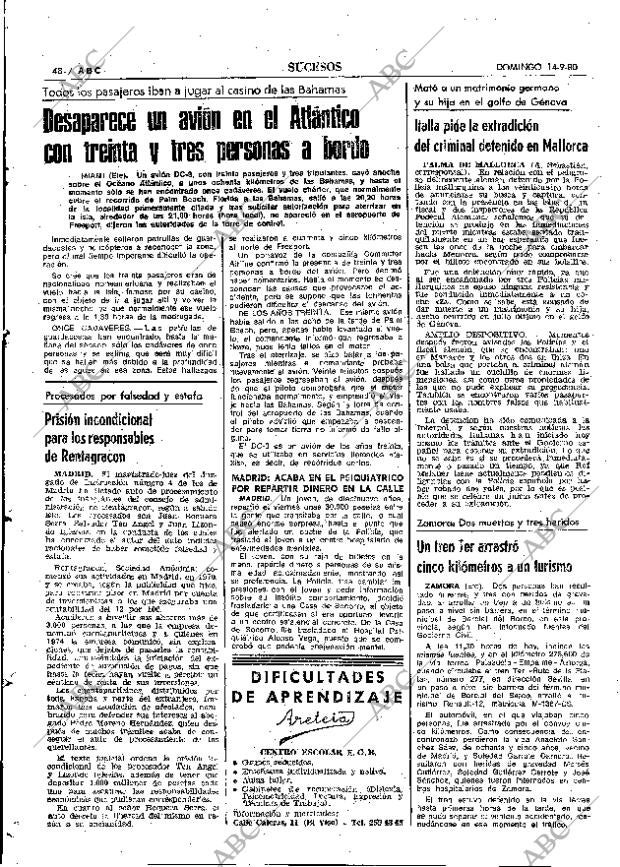 ABC MADRID 14-09-1980 página 60