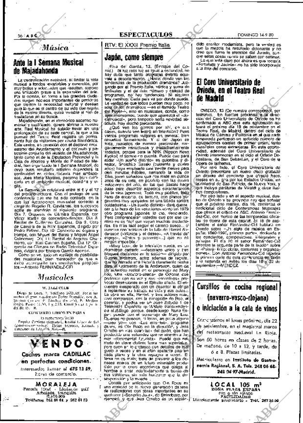 ABC MADRID 14-09-1980 página 68