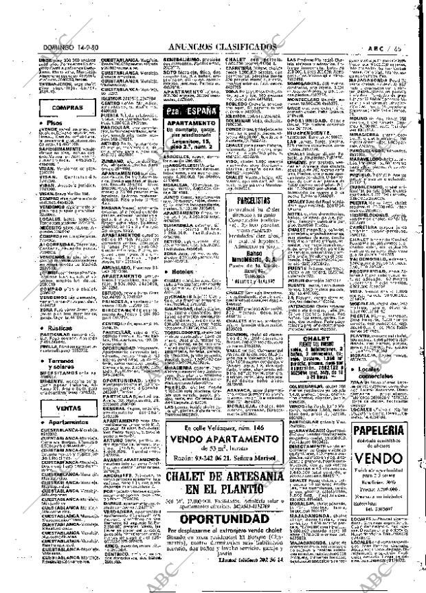 ABC MADRID 14-09-1980 página 77