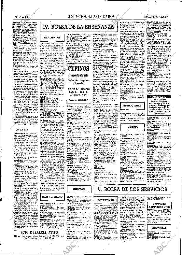 ABC MADRID 14-09-1980 página 82