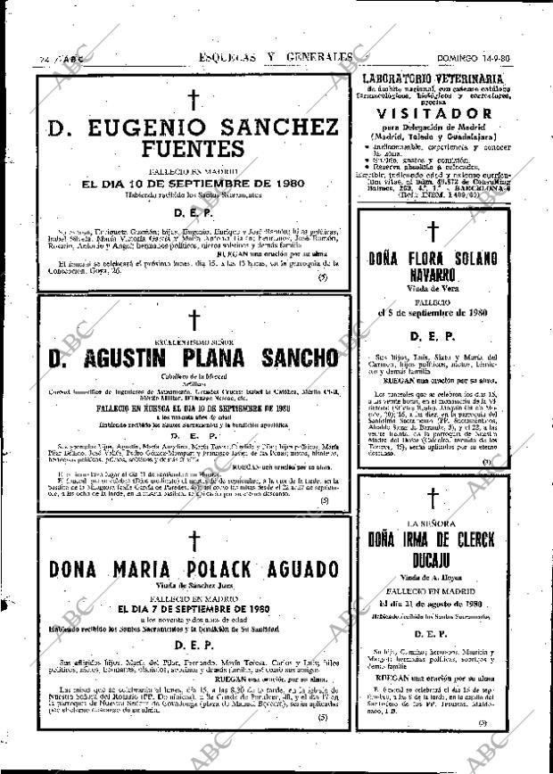 ABC MADRID 14-09-1980 página 86