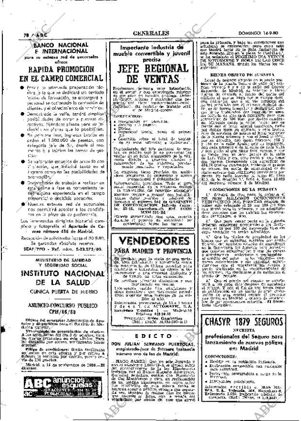 ABC MADRID 14-09-1980 página 90