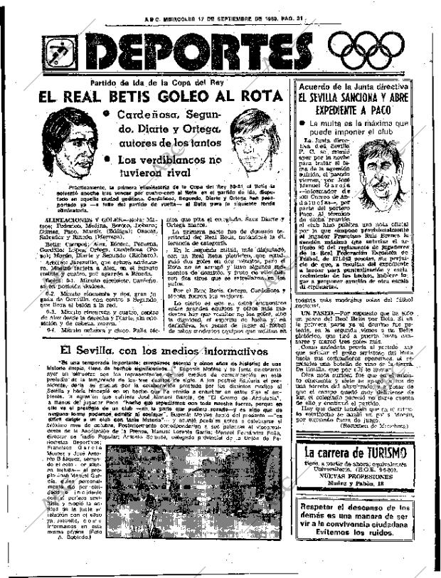 ABC SEVILLA 17-09-1980 página 39