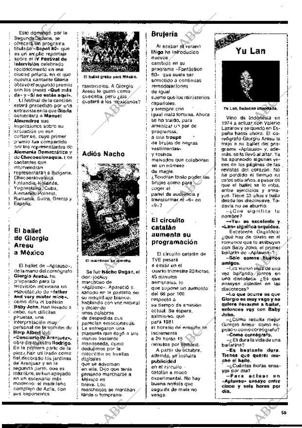 BLANCO Y NEGRO MADRID 24-09-1980 página 59