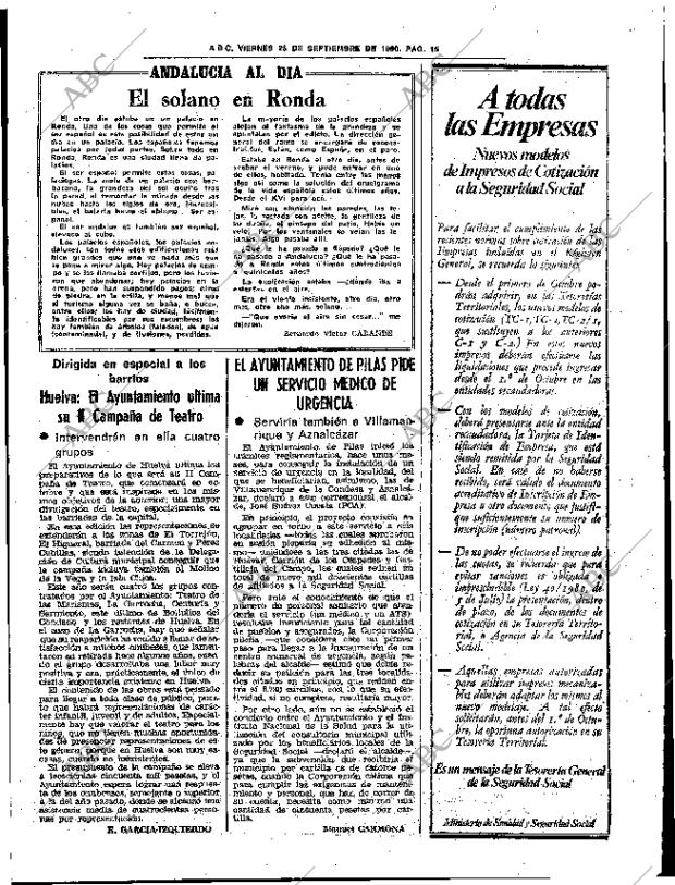 ABC SEVILLA 26-09-1980 página 23