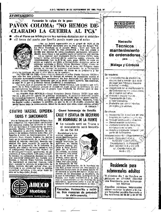 ABC SEVILLA 26-09-1980 página 29