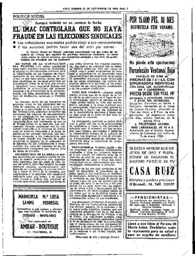 ABC SEVILLA 27-09-1980 página 15