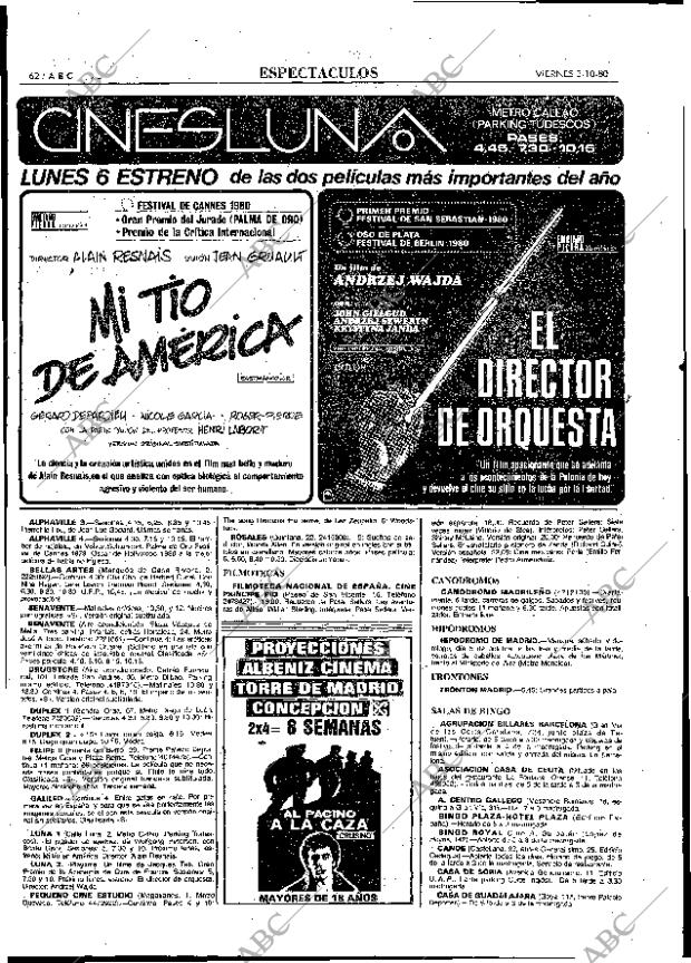 ABC MADRID 03-10-1980 página 74