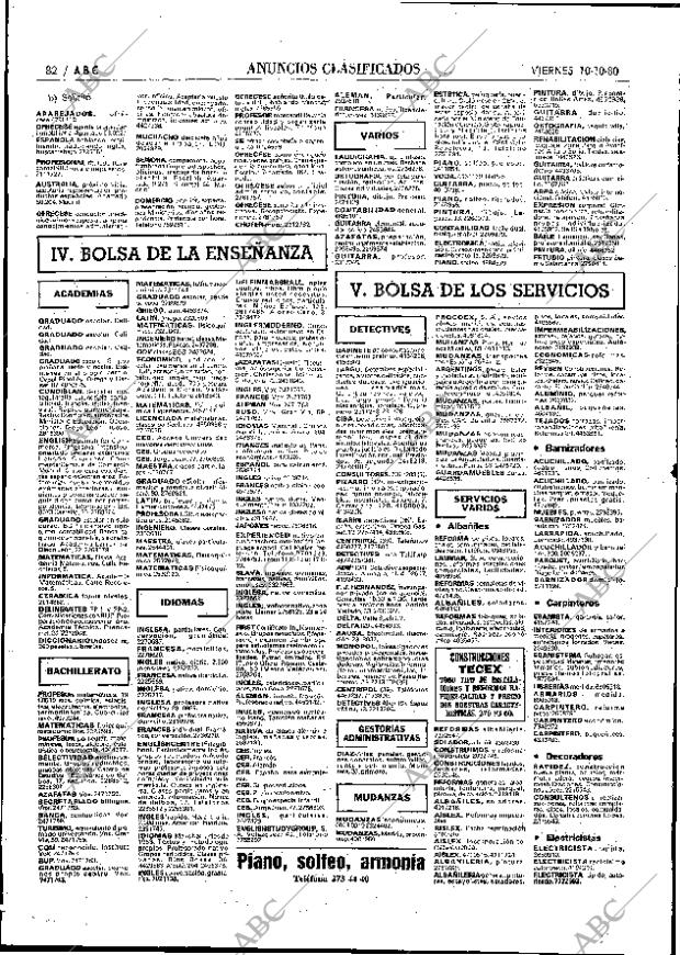 ABC MADRID 10-10-1980 página 94