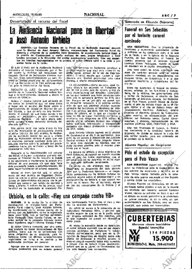 ABC MADRID 15-10-1980 página 23