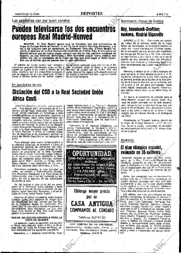 ABC MADRID 15-10-1980 página 71