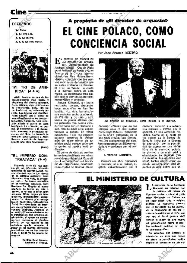 BLANCO Y NEGRO MADRID 15-10-1980 página 46