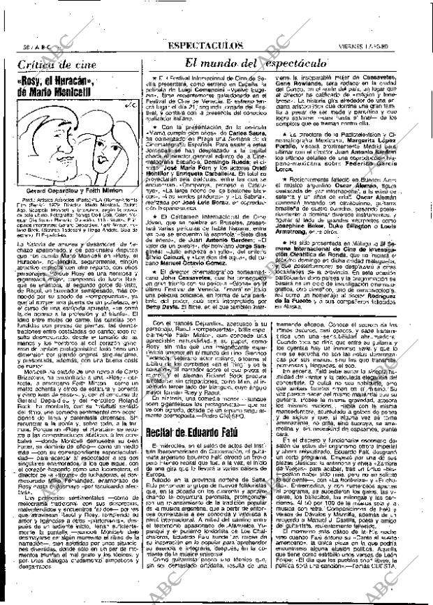 ABC MADRID 17-10-1980 página 70