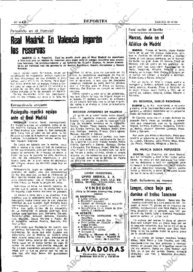ABC MADRID 18-10-1980 página 70