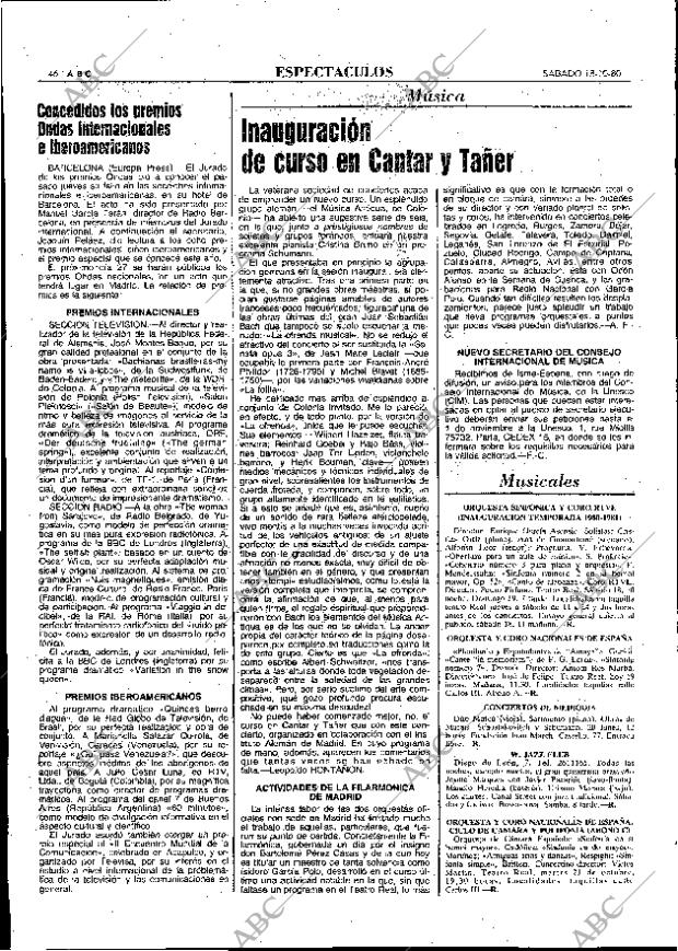 ABC MADRID 18-10-1980 página 74
