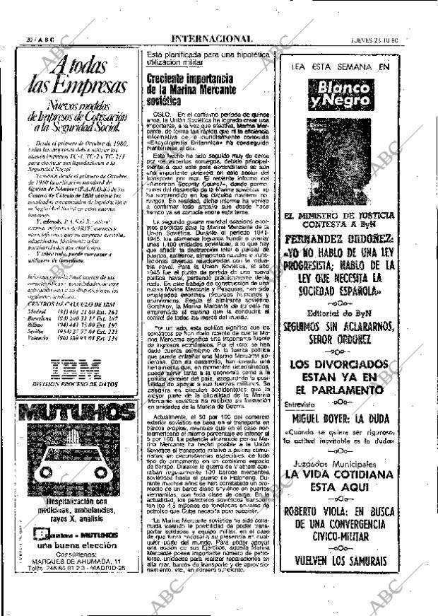ABC MADRID 23-10-1980 página 36