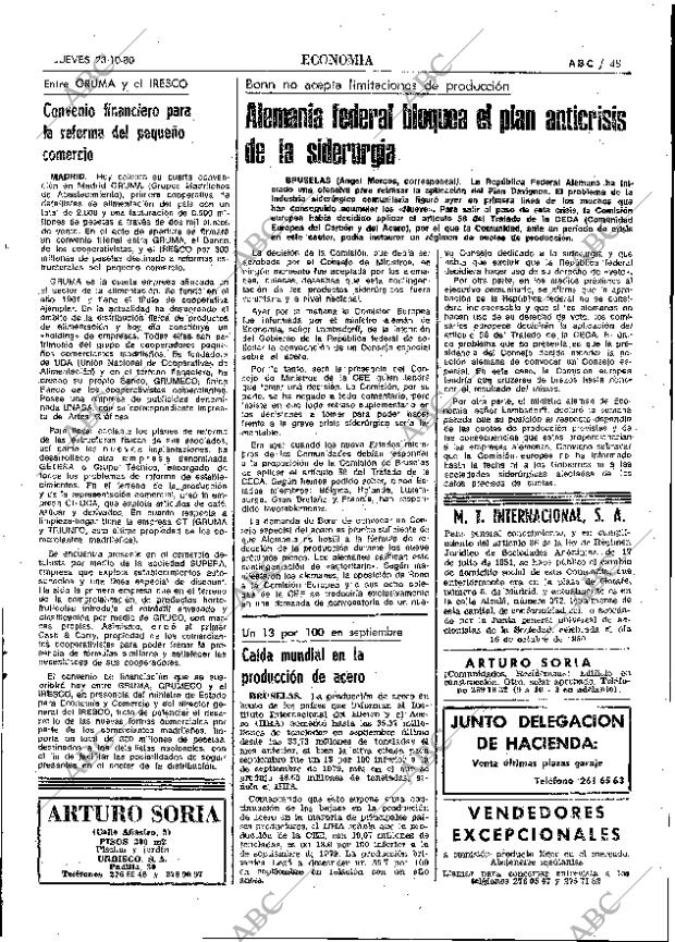 ABC MADRID 23-10-1980 página 61