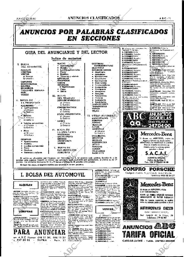 ABC MADRID 23-10-1980 página 87