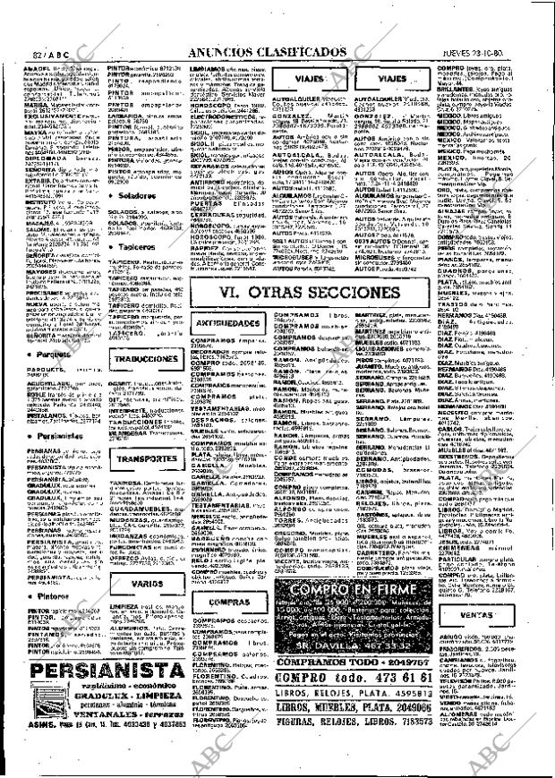 ABC MADRID 23-10-1980 página 98