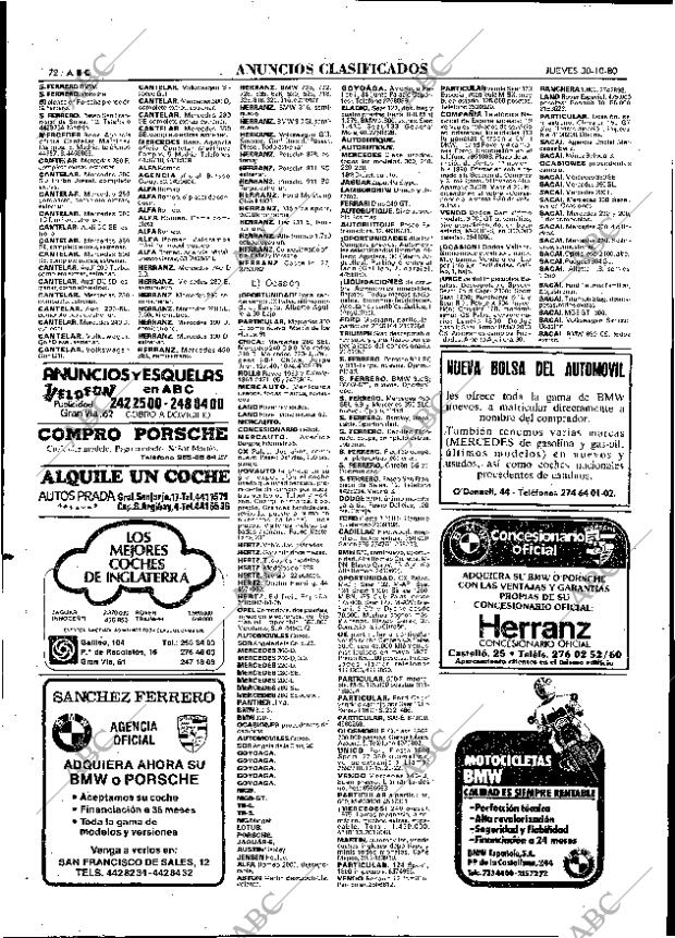 ABC MADRID 30-10-1980 página 84