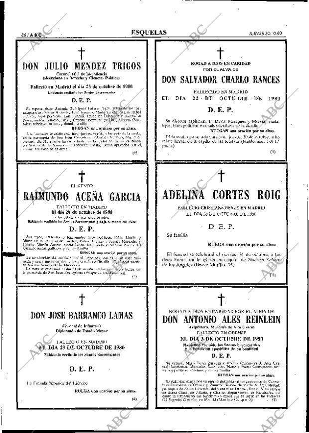 ABC MADRID 30-10-1980 página 98