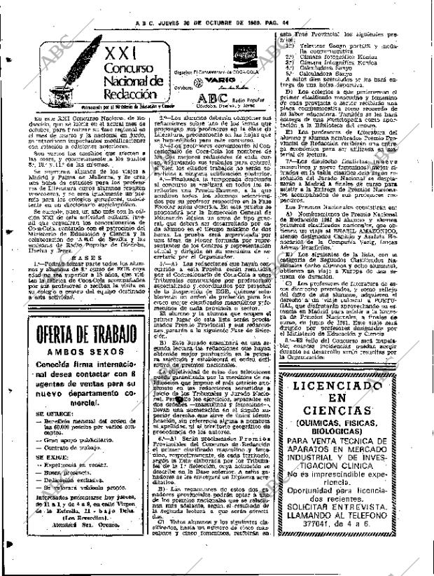 ABC SEVILLA 30-10-1980 página 60