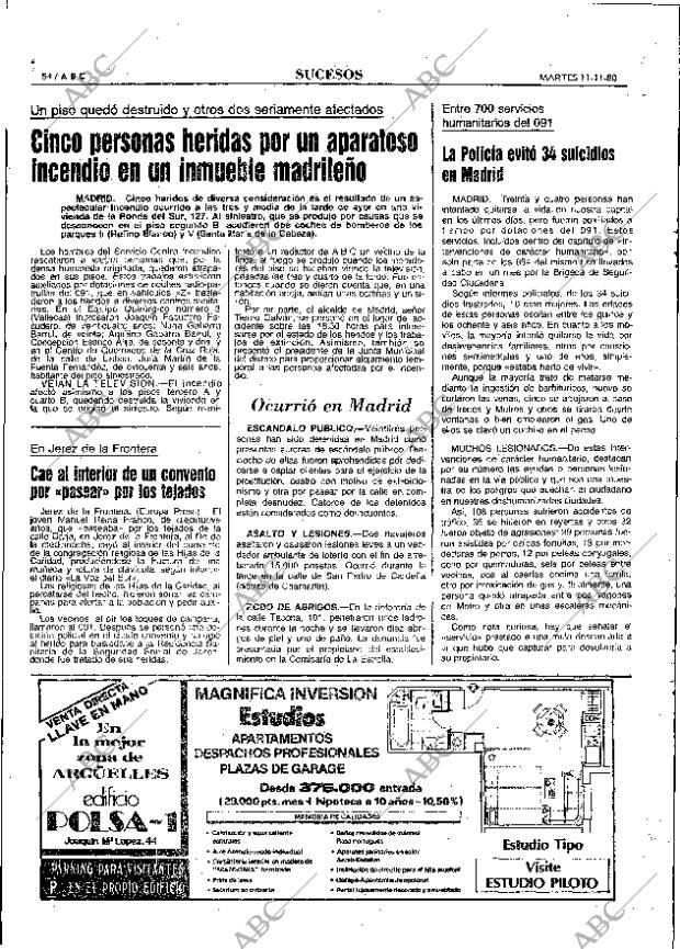 ABC MADRID 11-11-1980 página 70
