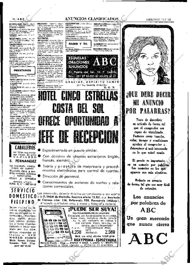 ABC MADRID 12-11-1980 página 88