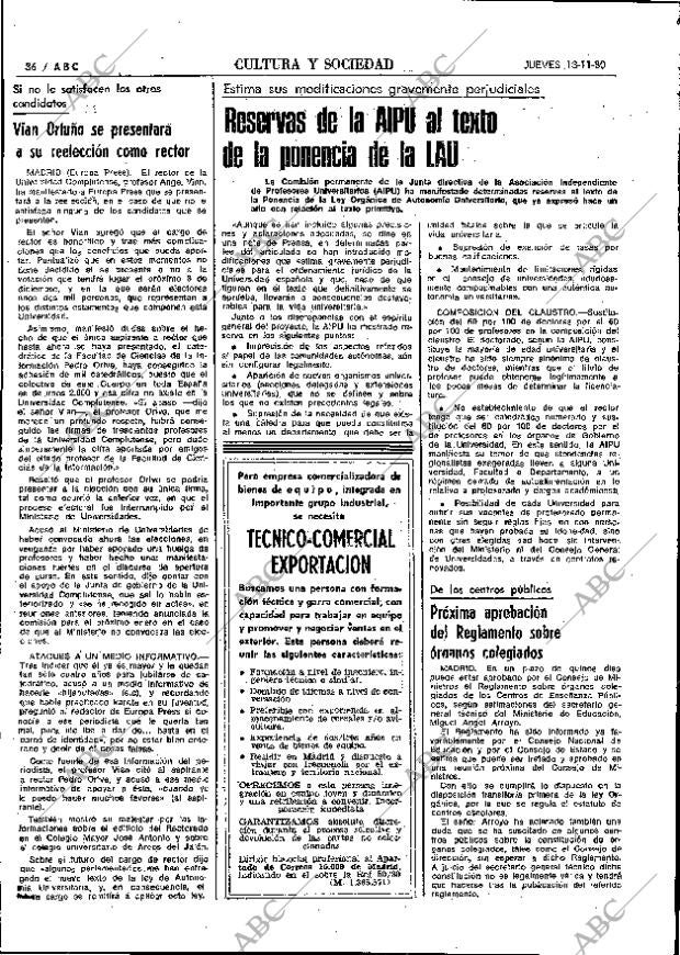 ABC MADRID 13-11-1980 página 56