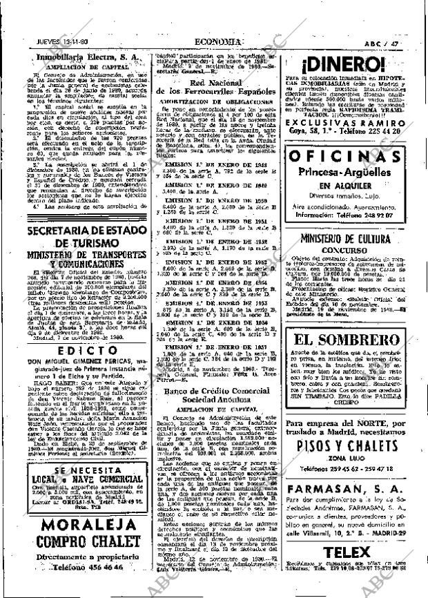 ABC MADRID 13-11-1980 página 67