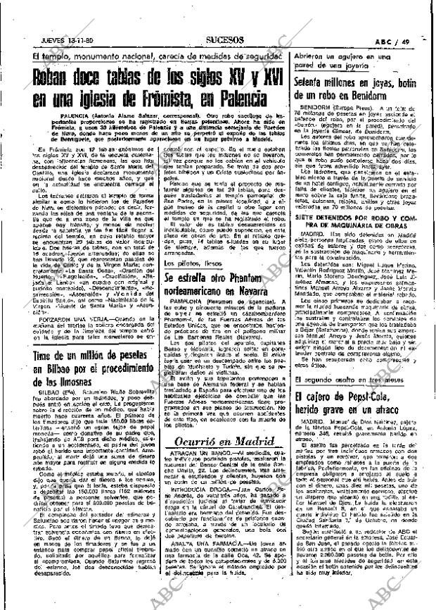 ABC MADRID 13-11-1980 página 69