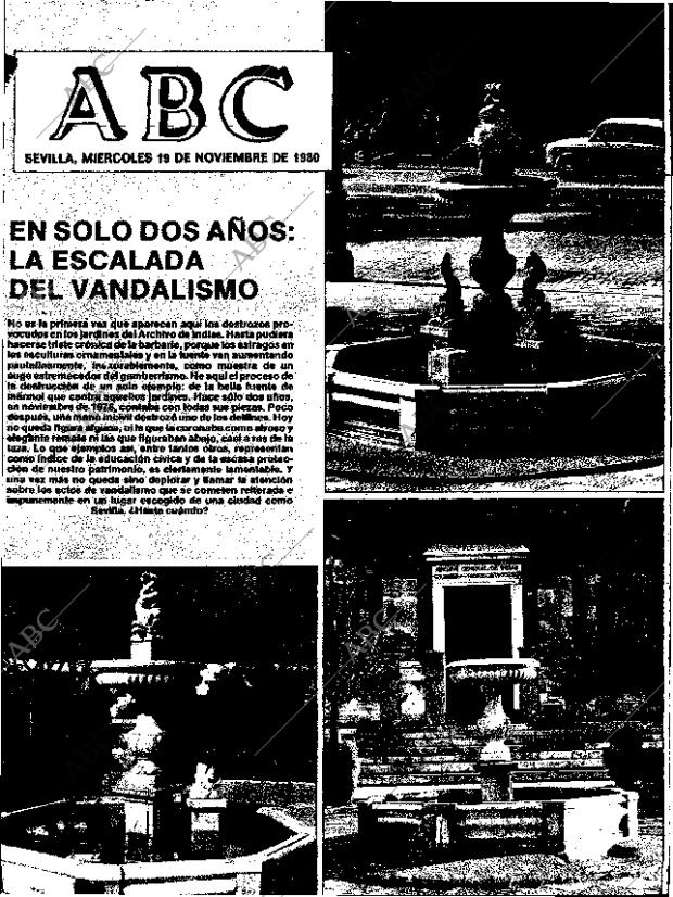 ABC SEVILLA 19-11-1980 página 1