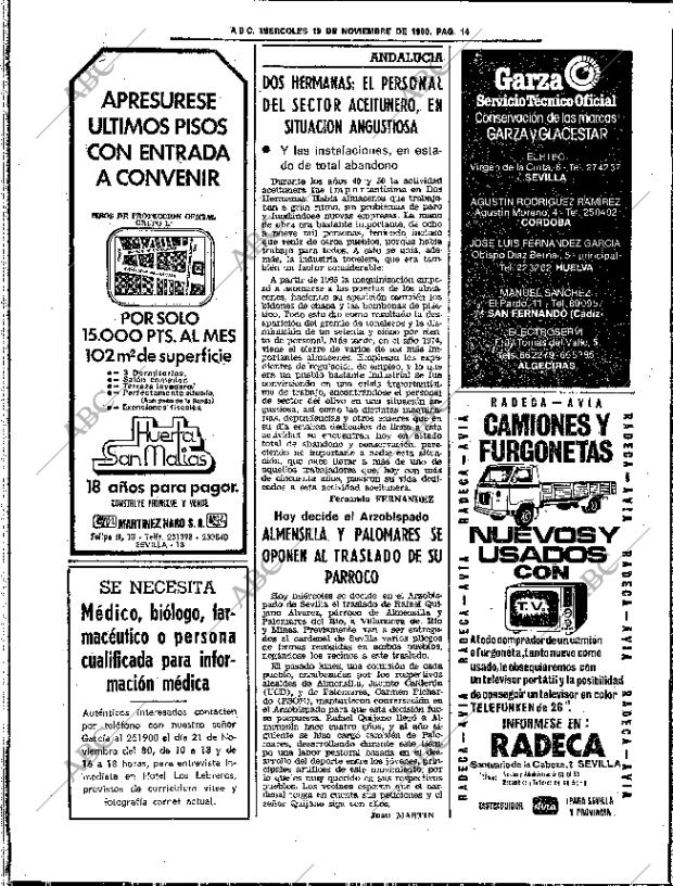 ABC SEVILLA 19-11-1980 página 30