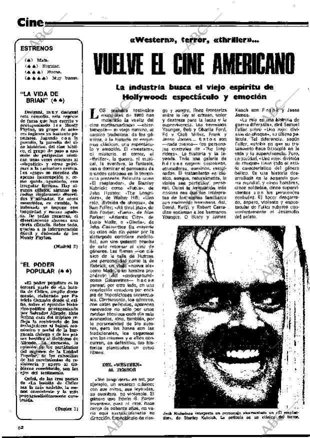 BLANCO Y NEGRO MADRID 19-11-1980 página 52