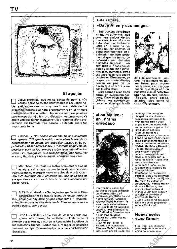 BLANCO Y NEGRO MADRID 19-11-1980 página 64