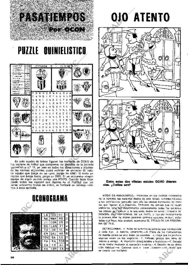 BLANCO Y NEGRO MADRID 19-11-1980 página 66