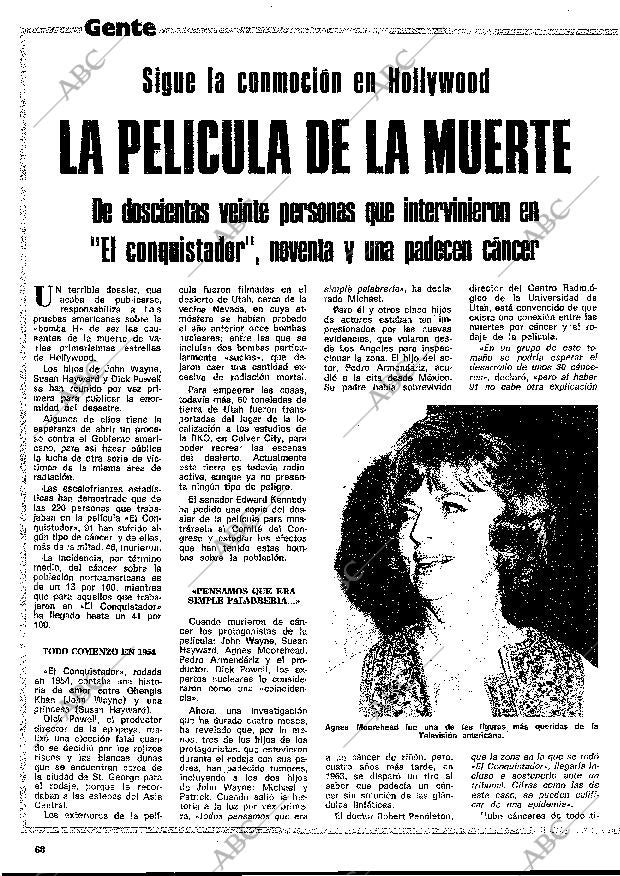 BLANCO Y NEGRO MADRID 19-11-1980 página 68