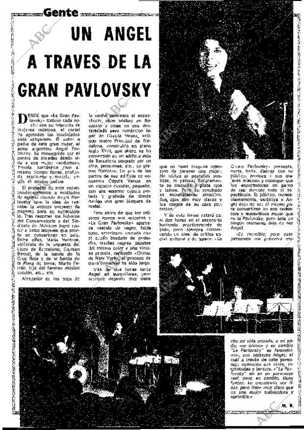 BLANCO Y NEGRO MADRID 19-11-1980 página 72