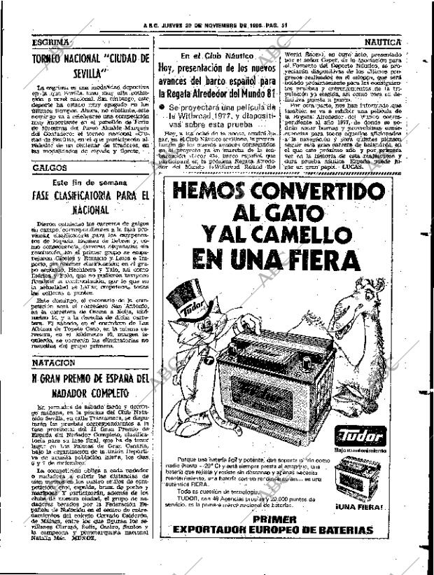 ABC SEVILLA 20-11-1980 página 63