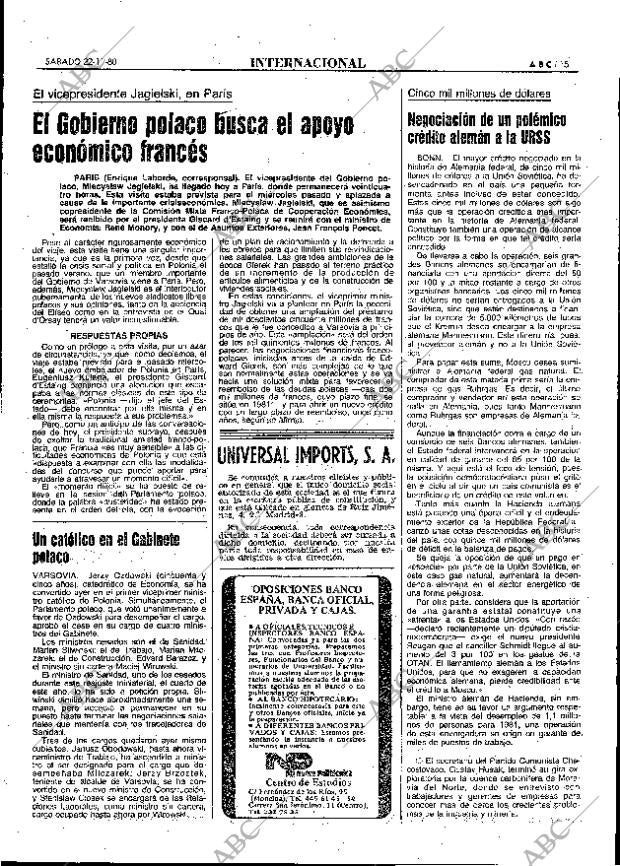 ABC MADRID 22-11-1980 página 23