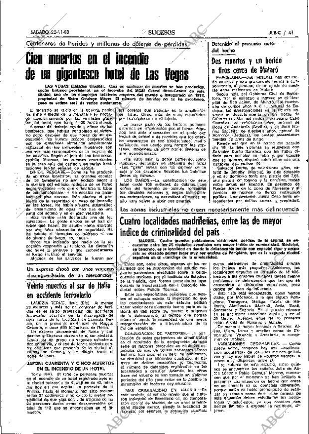 ABC MADRID 22-11-1980 página 65