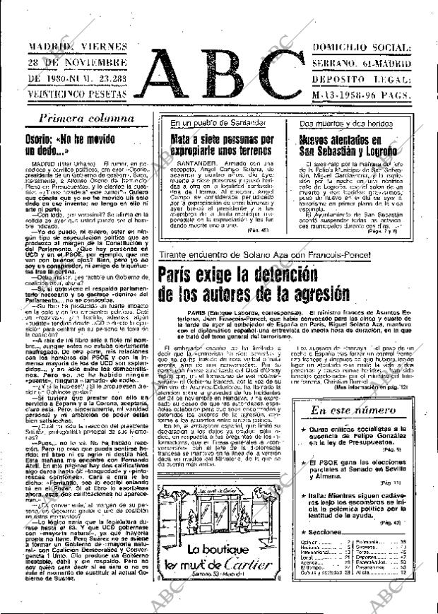 ABC MADRID 28-11-1980 página 13