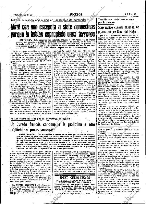 ABC MADRID 28-11-1980 página 57